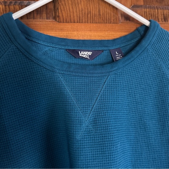 Lands End thermal crewneck Men's size L 42-44 - Picture 8 of 9